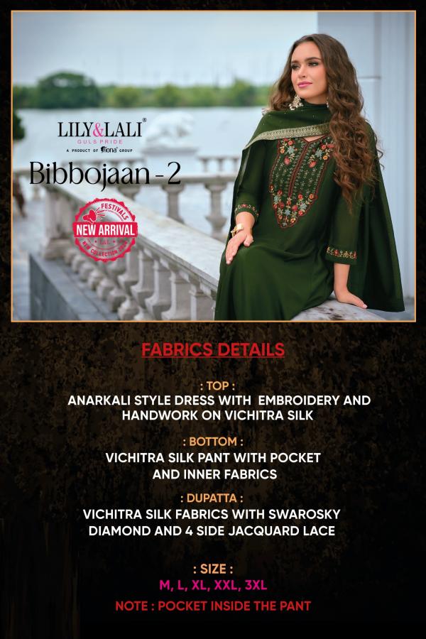 Lily And Lali Bibbojaan Vol 2 Anarkali Kurti Bottom With Dupatta