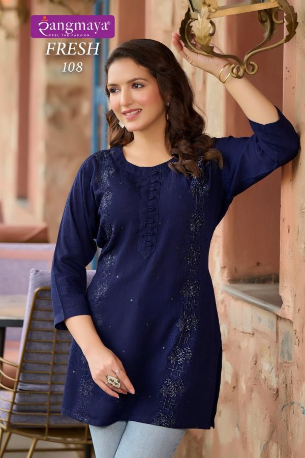 Rangmaya Fresh Western Fancy Tops Collection