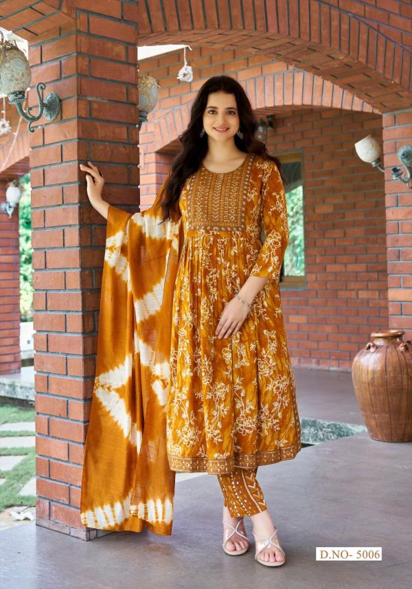 Mystic 9 Simran Vol 05 Kurti Bottom With Dupatta Collection