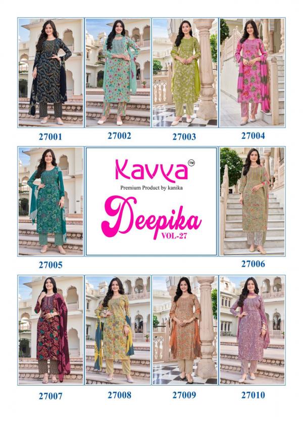 Kavya Deepika Vol 27 Kurti Bottom With Dupatta Collection