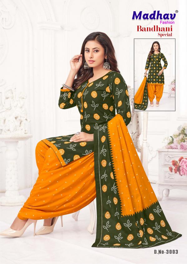 Madhav Bandhani Special Vol 3 Cotton Dress Material Collection