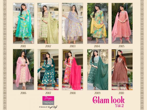 Glam Look Vol 2 By Diya Trends Kurti Bottom With Dupatta