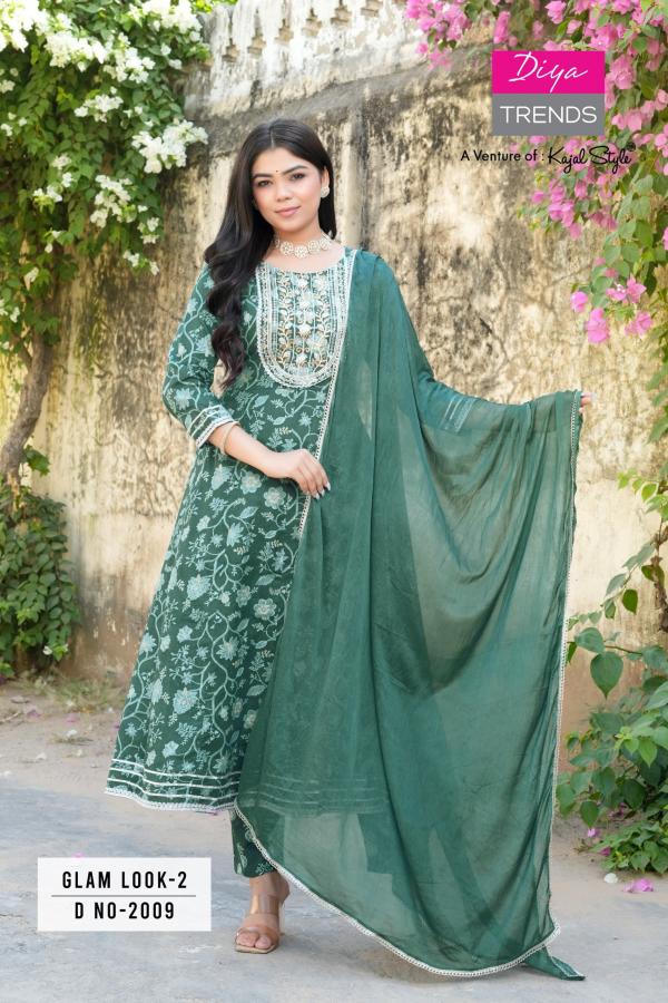 Glam Look Vol 2 By Diya Trends Kurti Bottom With Dupatta