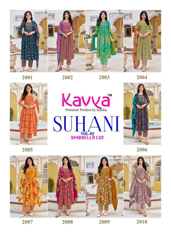 Kavya Suhani Vol 2 Kurti Pant With Dupatta Collection