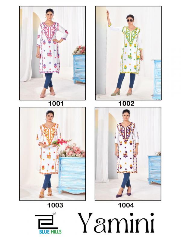 Blue Hills Yamini Rayon Fancy Kurti Collection