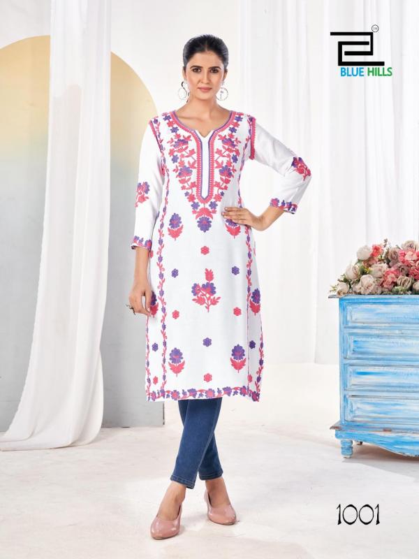 Blue Hills Yamini Rayon Fancy Kurti Collection