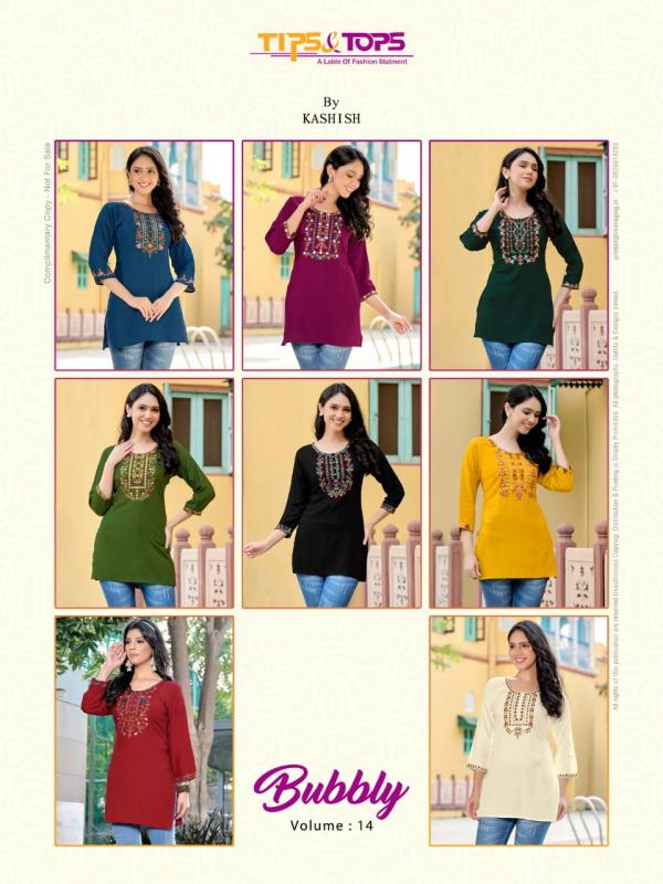 Tips And Tops Bubbly Vol 14 Rayon Short Top Collection