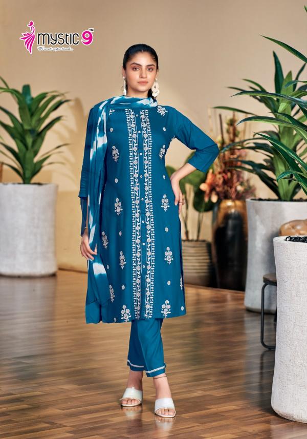 Mystic 9 Rajwadi Vol 1 Kurti Bottom With Dupatta Collection