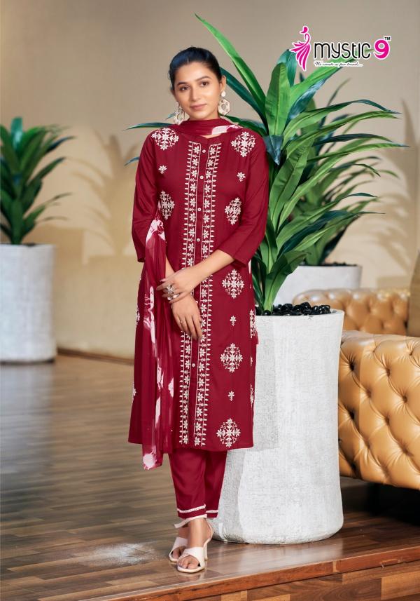 Mystic 9 Rajwadi Vol 1 Kurti Bottom With Dupatta Collection