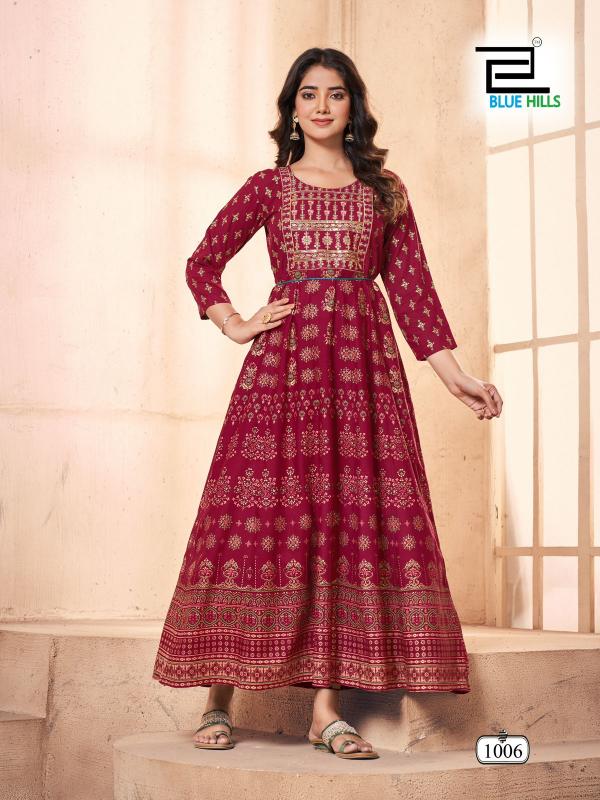 Blue Hills Festival Pro Max Rayon Anarkali Gown Collection