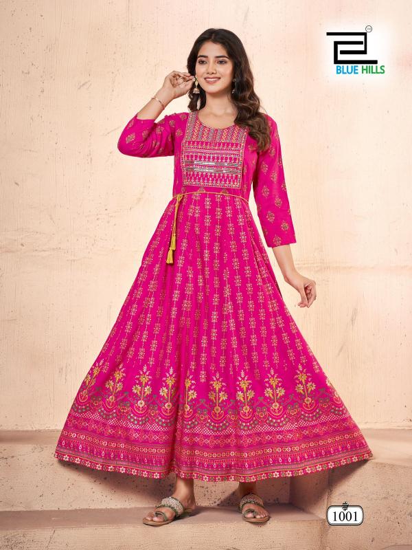 Blue Hills Festival Pro Max Rayon Anarkali Gown Collection