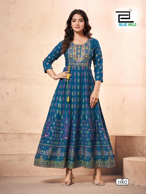 Blue Hills Festival Pro Max Rayon Anarkali Gown Collection