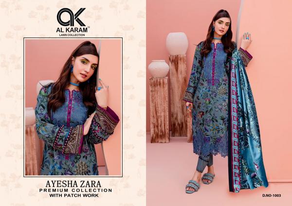 Al-Karam Ayesha Zara Vol-1 – Karachi Dress Material With Patch Work