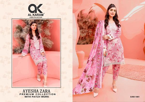 Al-Karam Ayesha Zara Vol-1 – Karachi Dress Material With Patch Work