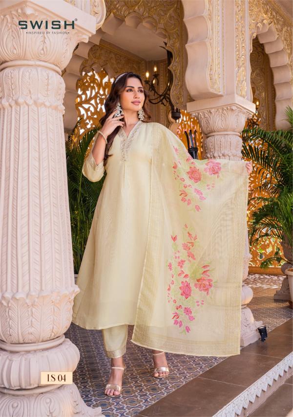 Swish Label Swish Tissue Kurti With Bottom Dupatta Collection