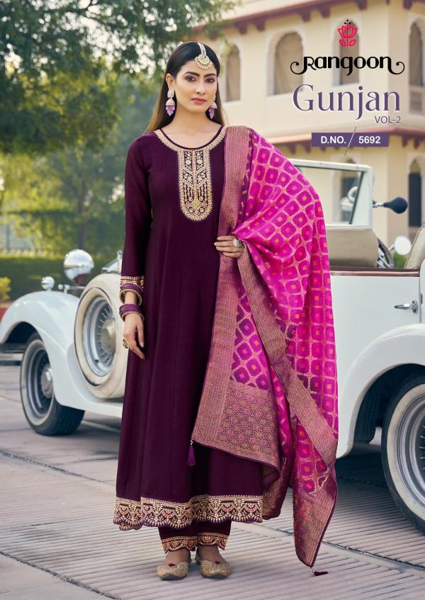 Rangoon Gunjan Vol 2 Kurti Bottom With Dupatta Collection