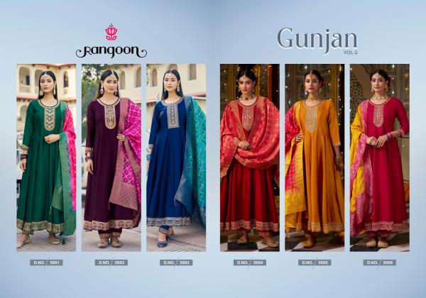 Rangoon Gunjan Vol 2 Kurti Bottom With Dupatta Collection