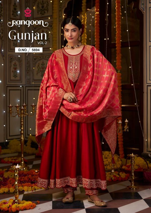 Rangoon Gunjan Vol 2 Kurti Bottom With Dupatta Collection