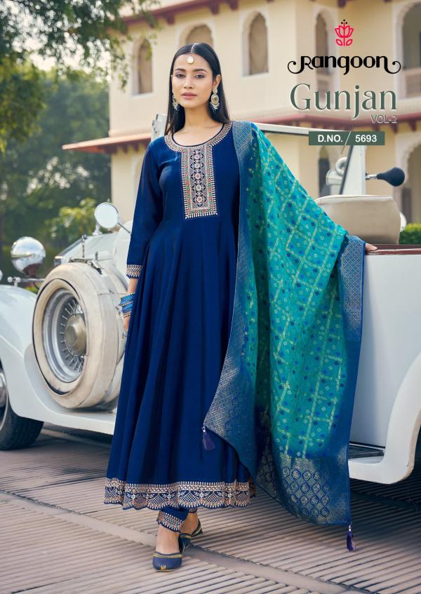 Rangoon Gunjan Vol 2 Kurti Bottom With Dupatta Collection