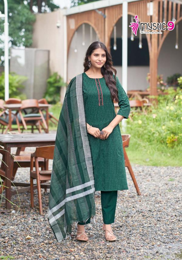 Mystic 9 Liza Vol 1 Premium Cotton Kurti Bottom With Dupatta