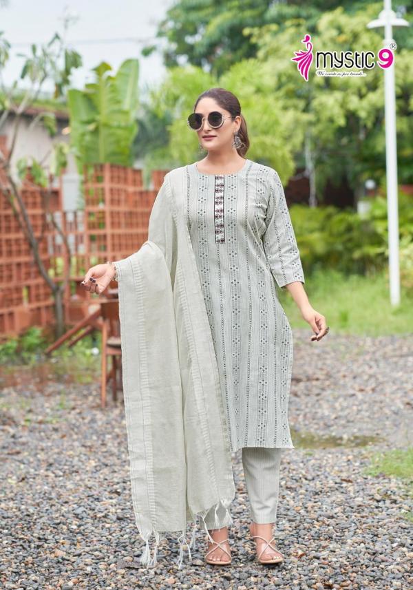 Mystic 9 Liza Vol 1 Premium Cotton Kurti Bottom With Dupatta