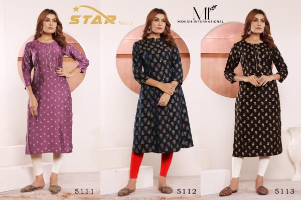 Moksh Star Vol 1 Viscose Printed Kurti Collection