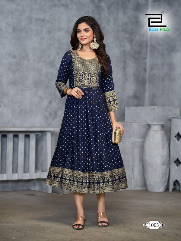 Blue Hills Womaniya Plus Vol 1 Rayon Designer Kurti Collection