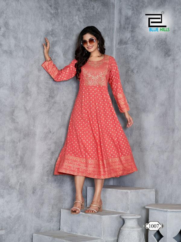 Blue Hills Womaniya Plus Vol 1 Rayon Designer Kurti Collection