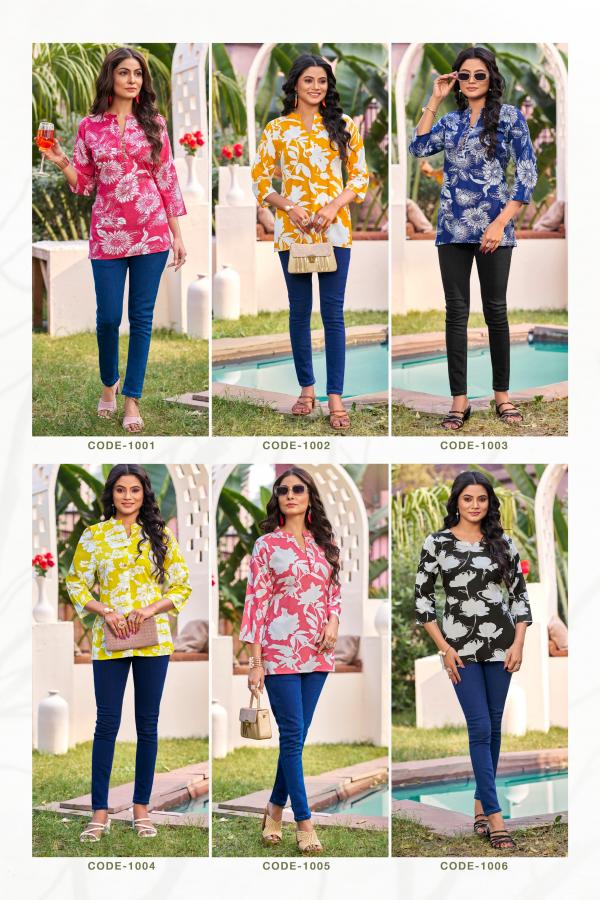 Tips And Tops Baby Vol 5 Rayon Printed Western Top Collection