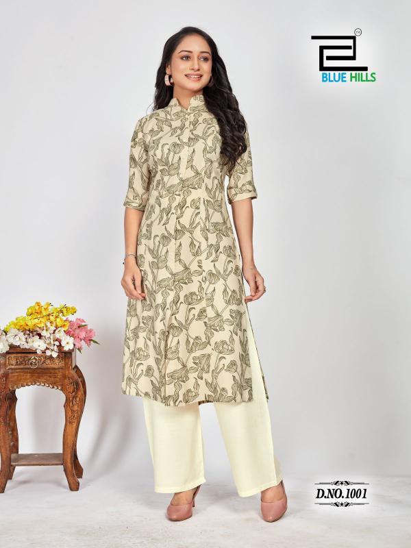 Blue Hills Maher Rayon Printed Kurti Collection