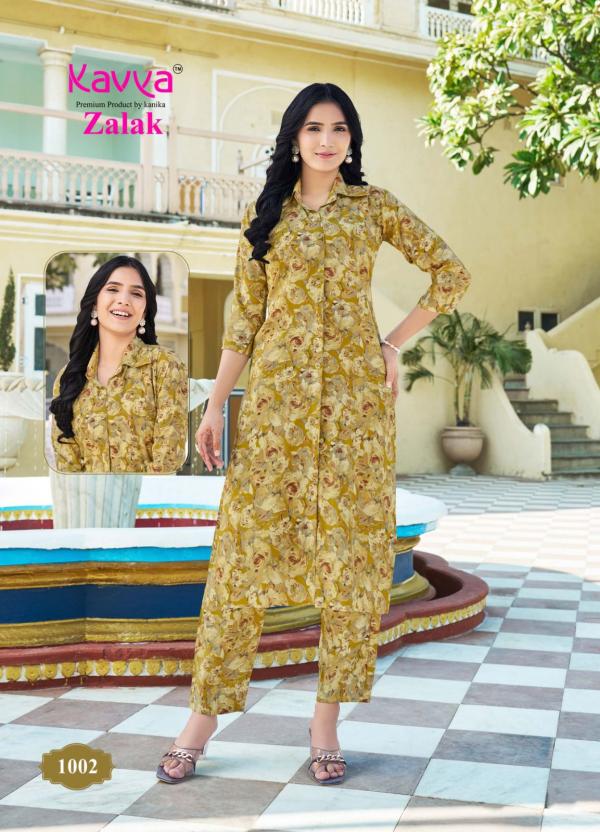 Kavya Zalak Vol 1 Chanderi Printed Kurti With Bottom Collection