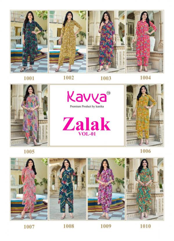 Kavya Zalak Vol 1 Chanderi Printed Kurti With Bottom Collection