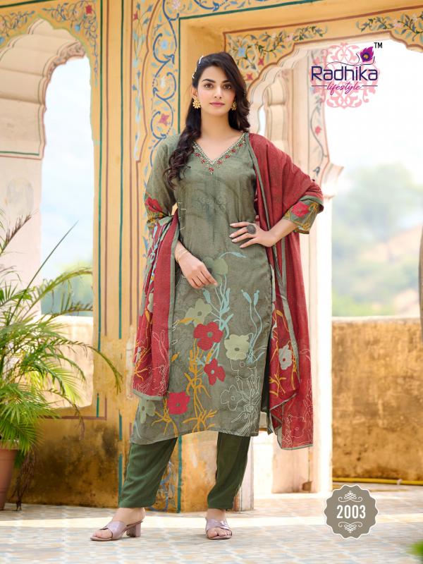 Radhika Festive Dairies Vol 2 Kurti Pant With Dupatta Collection