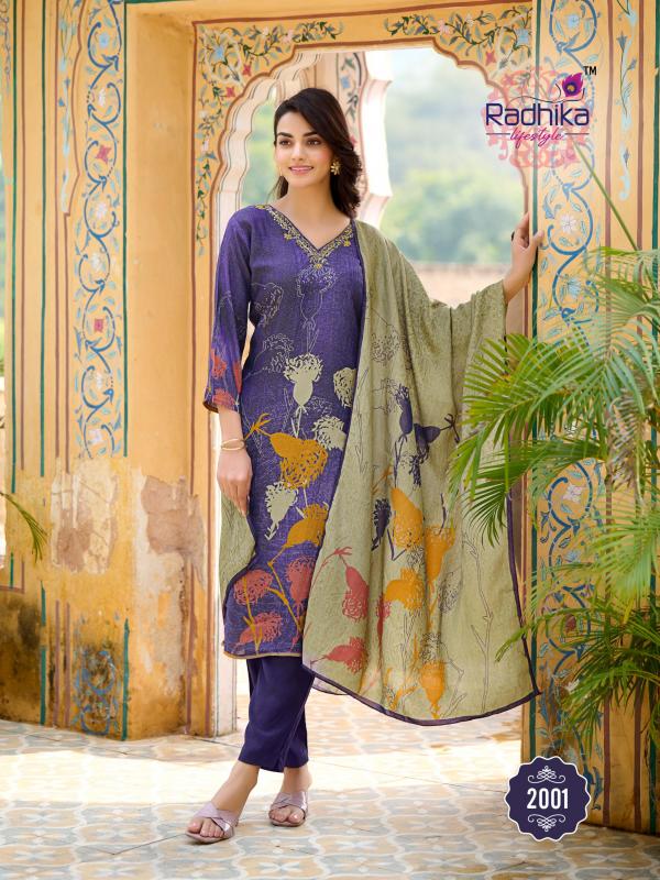 Radhika Festive Dairies Vol 2 Kurti Pant With Dupatta Collection