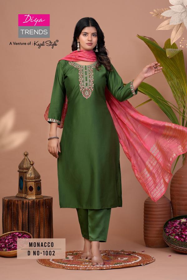 Monacco Vol 1 By Diya Trends Kurti Bottom With Dupatta Collection