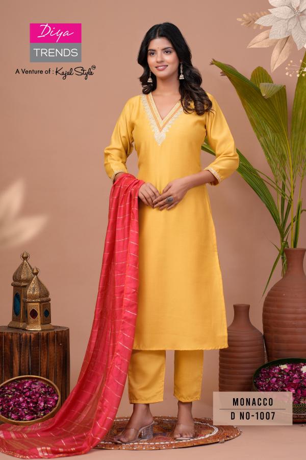 Monacco Vol 1 By Diya Trends Kurti Bottom With Dupatta Collection