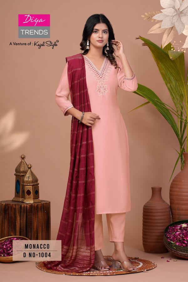 Monacco Vol 1 By Diya Trends Kurti Bottom With Dupatta Collection