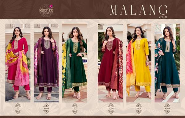 Radhika Malang Vol 1 Kurti Pant With Dupatta Collection