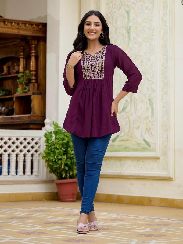 Bubbly 3 Georgette Western Short Tops Collection