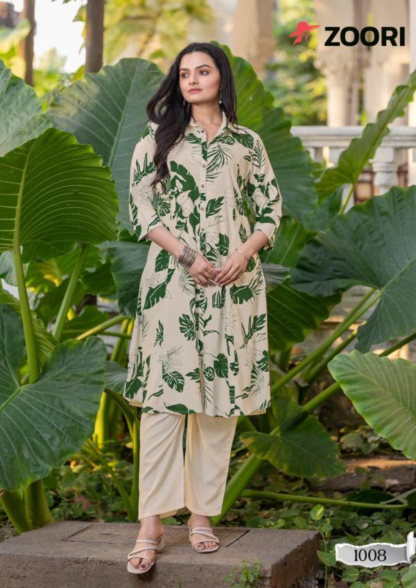 Zoori Alexa Vol 2 Rayon Printed Kurti With Bottom Collection