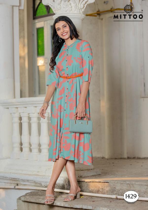 Mittoo Belt Vol 18 Fancy Rayon Printed Kurti Collection