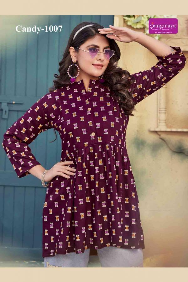 Rangmaya Candy 10 Rayon Printed Fancy Top Collection