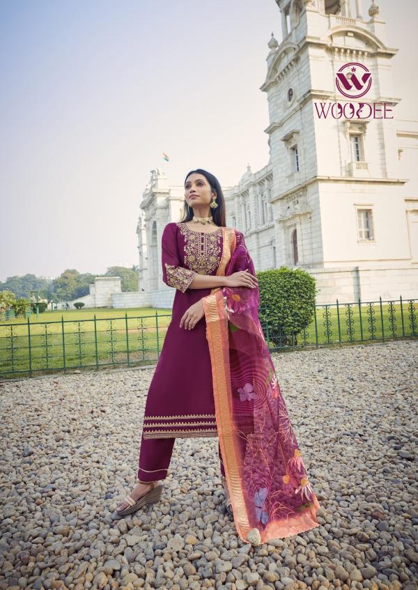 Woodee Veda Kurti Bottom With Dupatta Collection