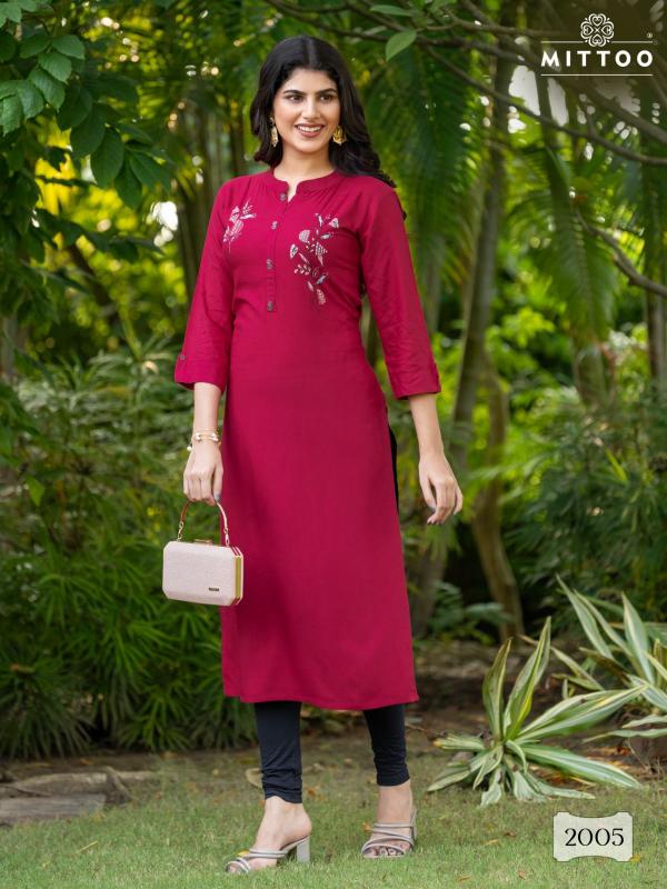 Mittoo Exotica Rayon Fancy Kurti Collection