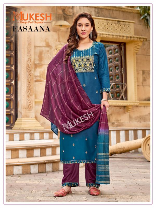 Mukesh Fasaana Rayon Top Bottom With Dupatta Collection