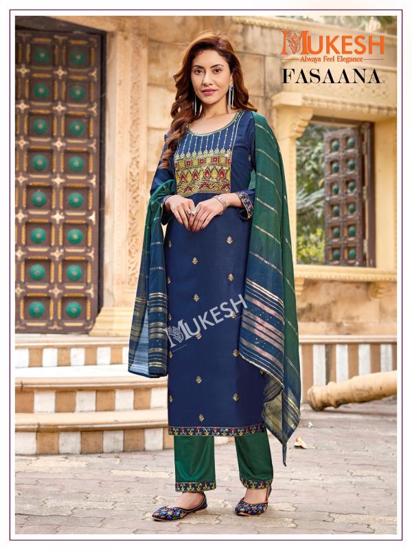 Mukesh Fasaana Rayon Top Bottom With Dupatta Collection