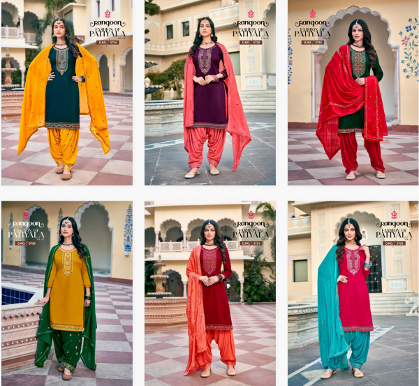 Rangoon Fashion Of Patiyala Vol 37 Kurti Bottom With Dupatta