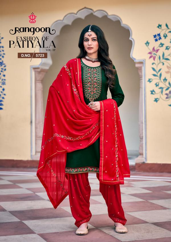 Rangoon Fashion Of Patiyala Vol 37 Kurti Bottom With Dupatta