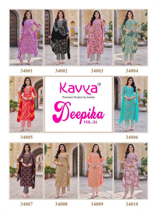 Kavya Deepika Vol 34 Straight Kurti Bottom With Dupatta