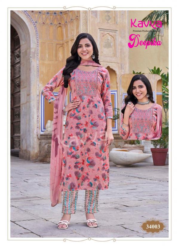 Kavya Deepika Vol 34 Straight Kurti Bottom With Dupatta